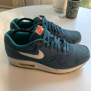 Nike Air Max 1 PRM Denim - Turquoise / White